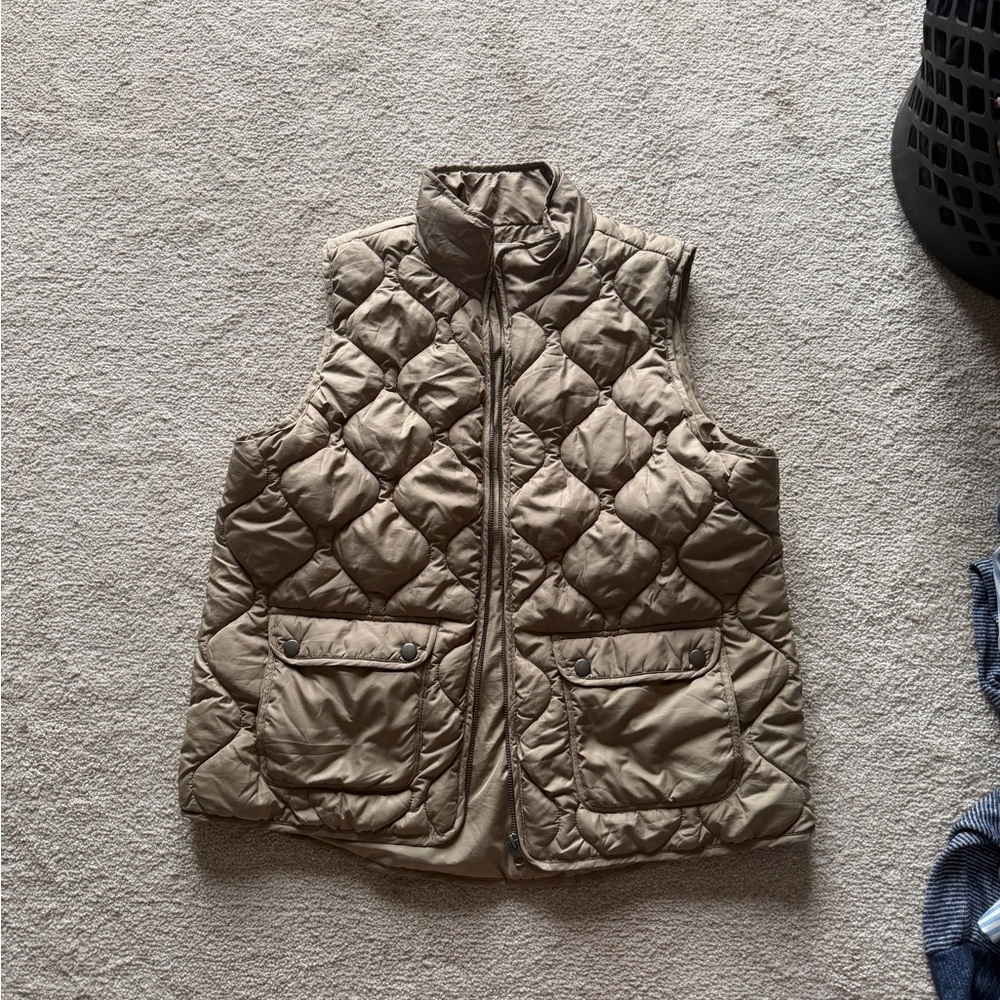 Thread & Supply Tan Quilted Vest